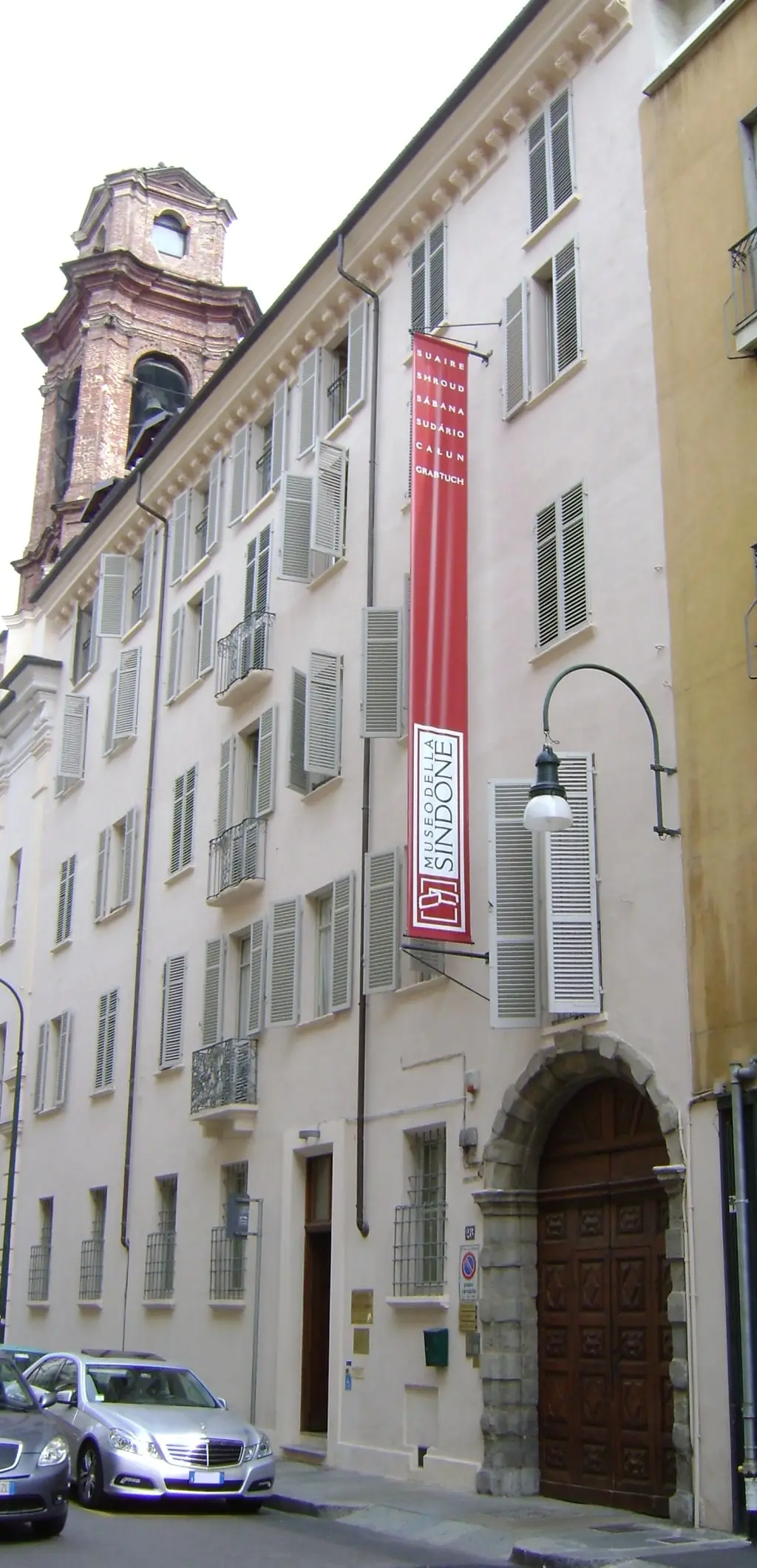 The entrance of the Museum of the Shroud, Turin.